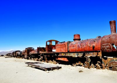 Cimetière de trains à Uyuni