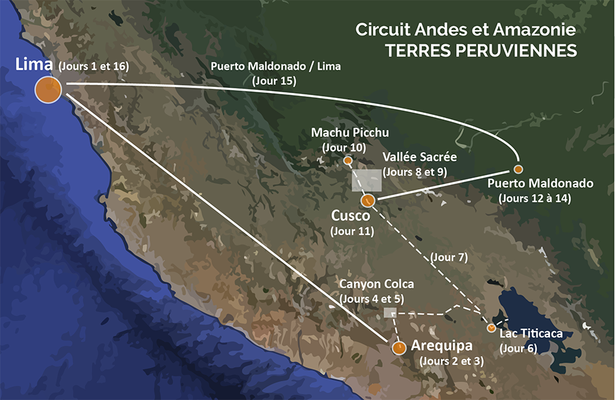 Circuit Pérou 16 jours Andes et Amazonie